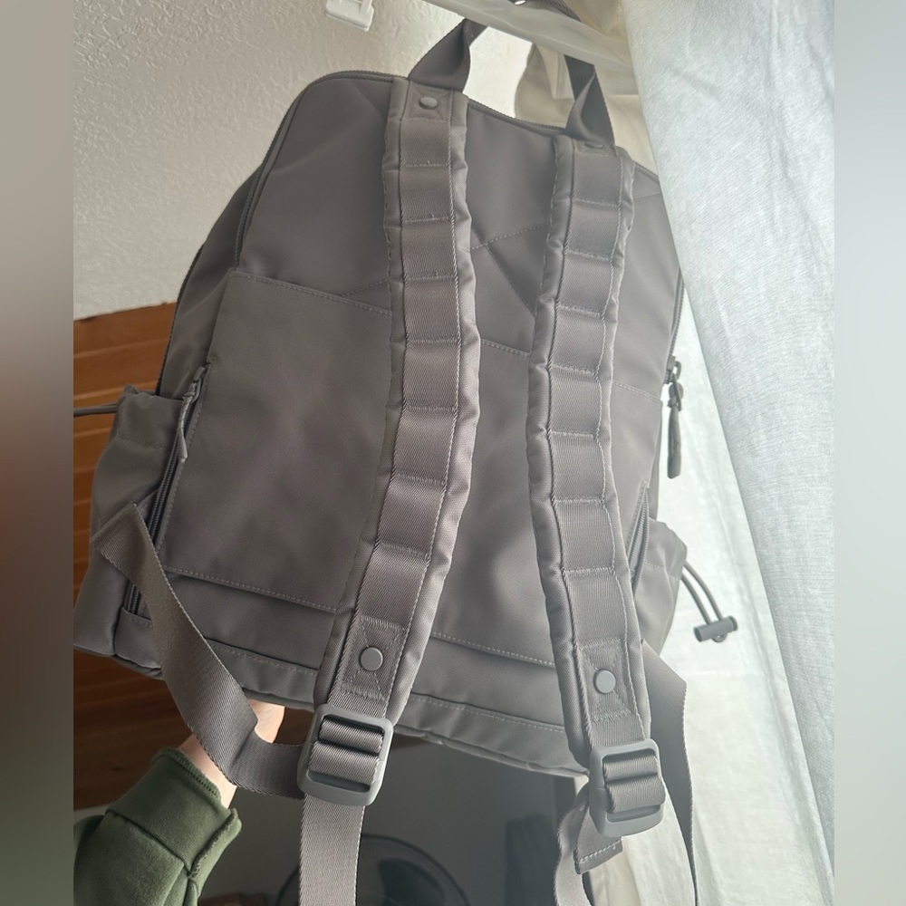 Ash grey Dagne Dover Brooklyn backpack - Picture 3 of 10